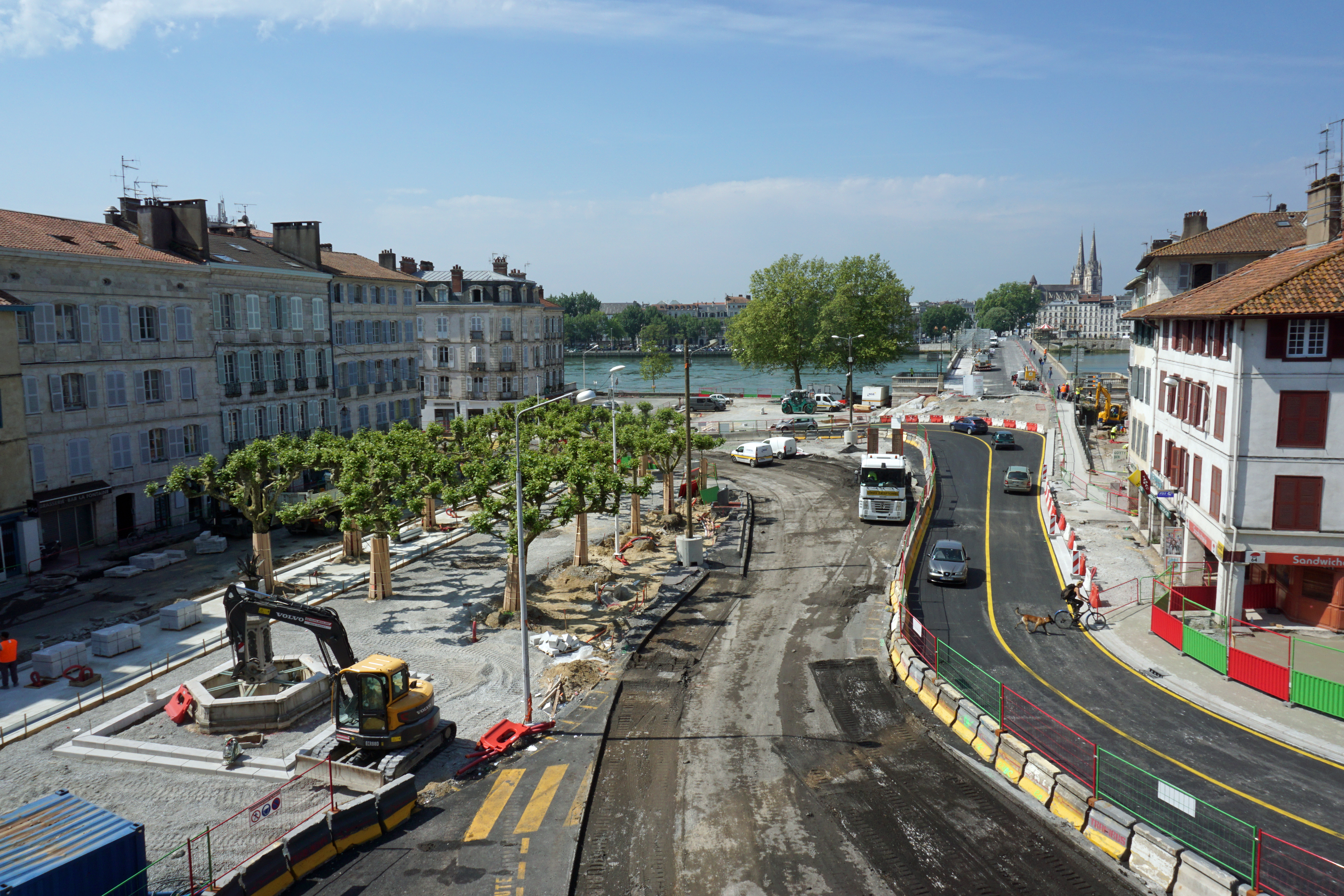 Les travaux à Bayonne / ©Balloïde