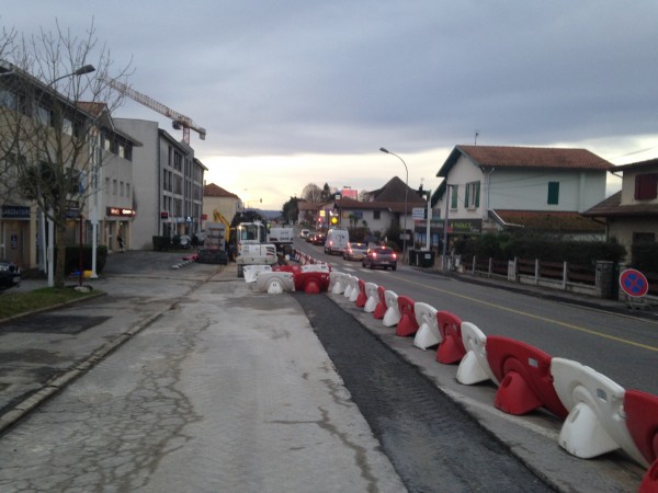 Tarnos: Les travaux du Tram'bus intensifient en centre-ville