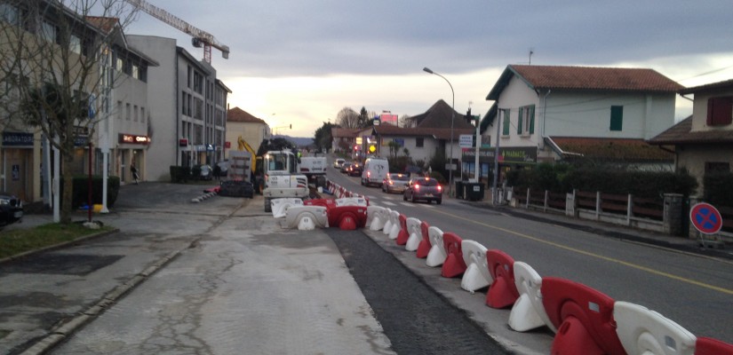 Tarnos: Les travaux du Tram'bus intensifient en centre-ville